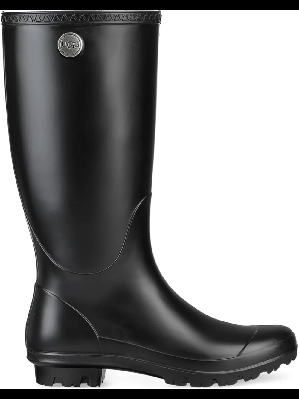 UGG Shelby Matte Tall Rain Boots Black Waterproof Women’s Size 7 NWOB